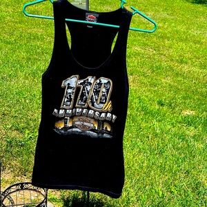 Harley Davidson 110th Anniversary Racerback Tank Sz L